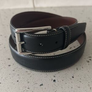 Daniel Cremieux Signature Men's Size 38 Brown Italian Leather Belt Solid Brass